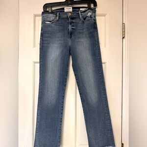 Frame Denim Women's Straight Leg Jeans - Blue